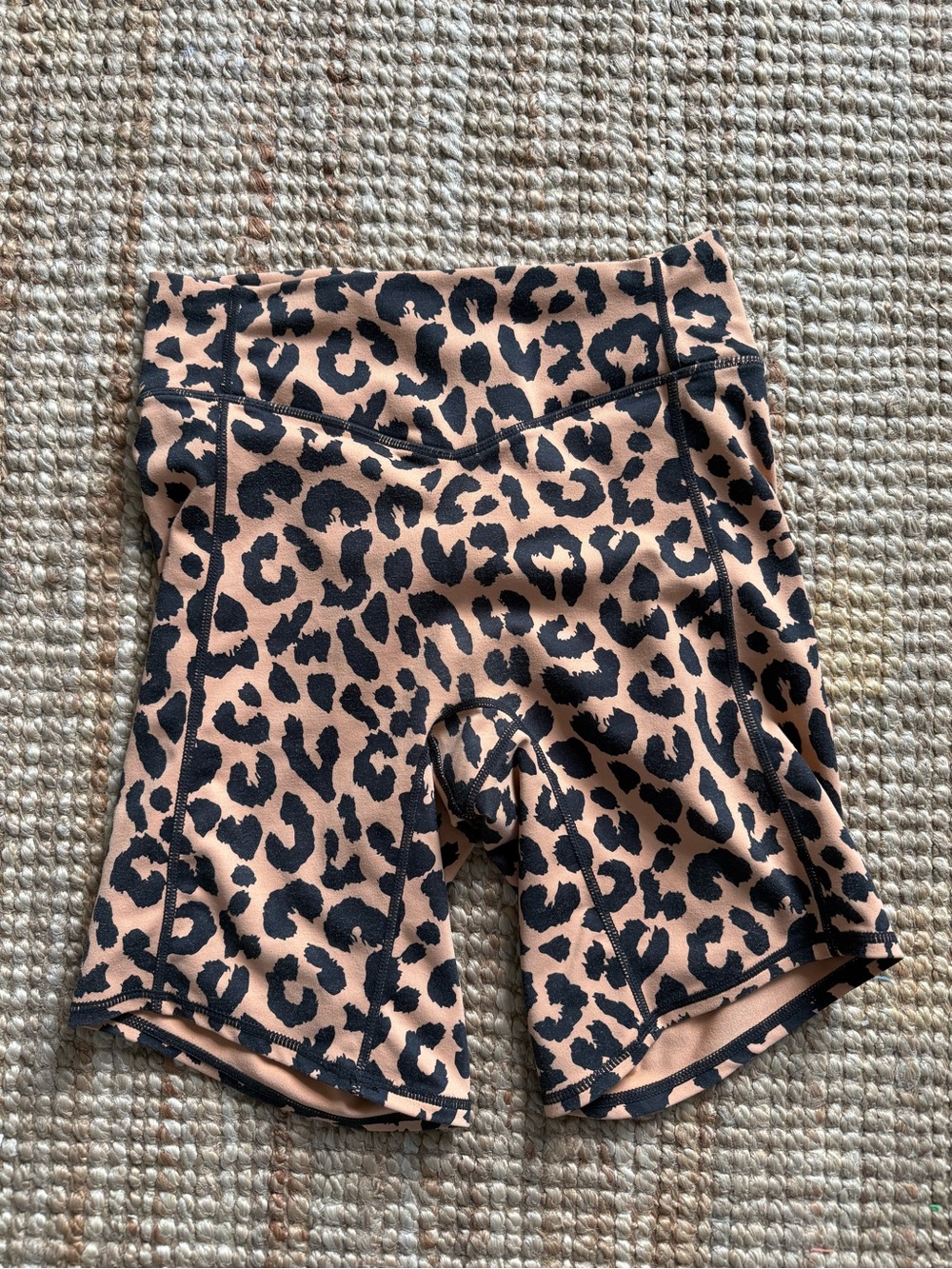 Vitality High-Waist Biker Shorts | Leopard Print | S | 7” Inseam - Picture 2 of 4